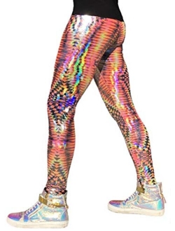 Revolver Fashion / Funstigators Festival Clothing: Men's Holographic Disco Meggings