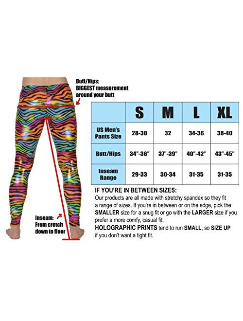 Revolver Fashion / Funstigators Festival Clothing: Men's Holographic Disco Meggings