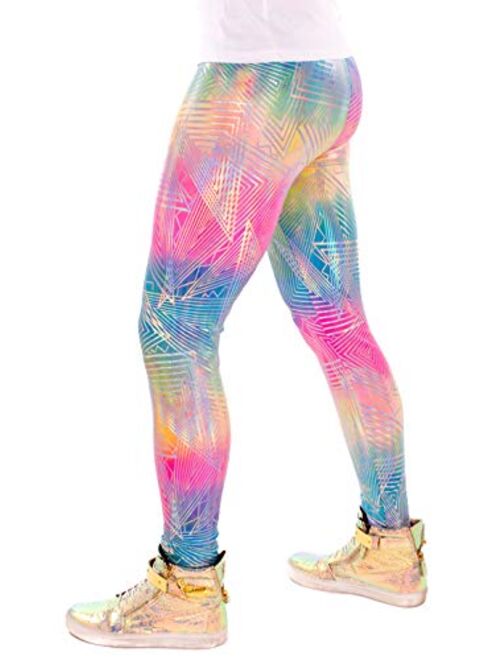 Revolver Fashion / Funstigators Festival Clothing: Men's Holographic Disco Meggings