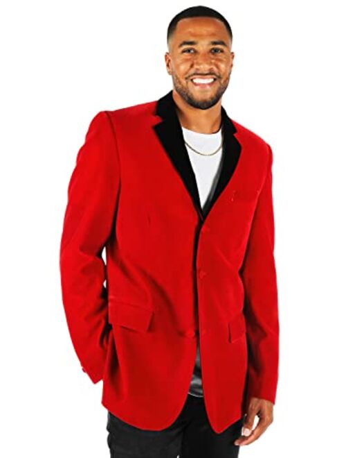 Tipsy Elves Men's Colorful Allover Sequin Blazers - Shiny Holiday New Years Ever Jackets