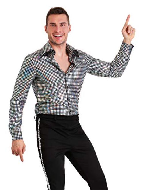 Fun Costumes Mens Disco Ball Shirt