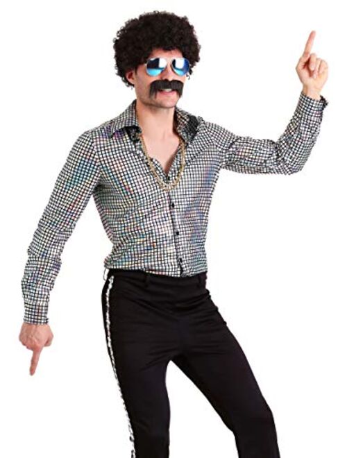 Fun Costumes Mens Disco Ball Shirt