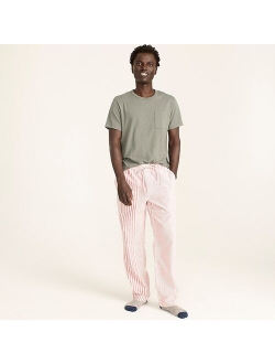 Broken-in organic cotton oxford lounge pant