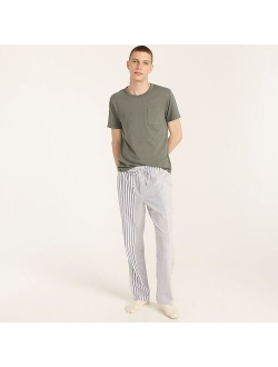 Broken-in organic cotton oxford lounge pant