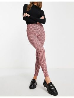 FRSH leggings in red check