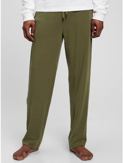 Adult Polyester Solid E-Waist Sleep Pants