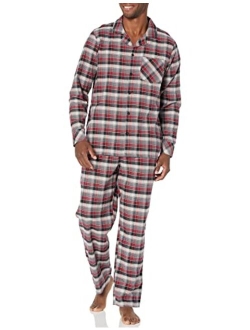 Flannel Plaid Long Sleeve Pajama Set