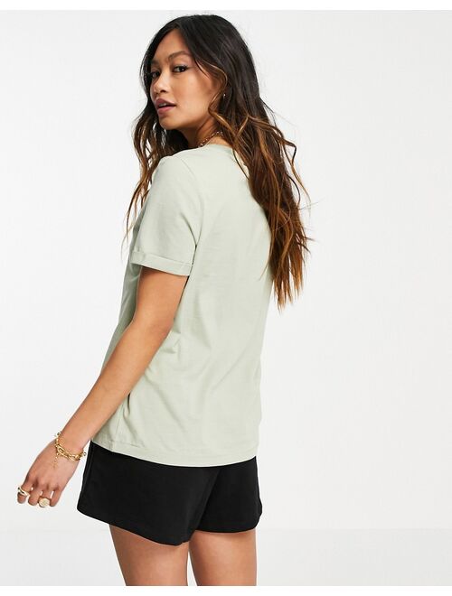 Vero Moda organic cotton T-shirt in light green