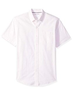 Men's Slim-Fit Short-Sleeve Pocket Oxford Shirt