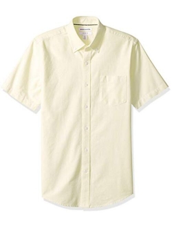 Men's Slim-Fit Short-Sleeve Pocket Oxford Shirt