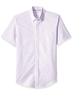 Men's Slim-Fit Short-Sleeve Pocket Oxford Shirt