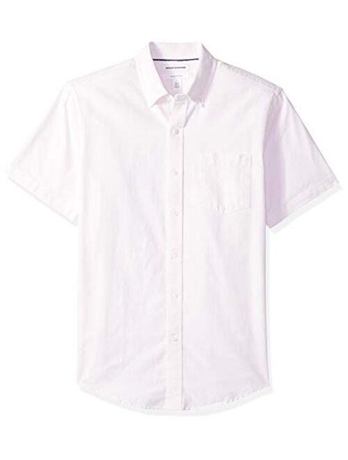 Amazon Essentials Men's Slim-Fit Short-Sleeve Pocket Oxford Shirt