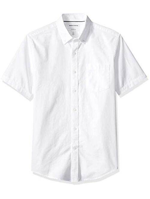 Amazon Essentials Men's Slim-Fit Short-Sleeve Pocket Oxford Shirt