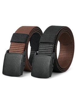 JASGOOD Nylon Canvas Breathable Military Tactical Men Waist Belt With Plastic Buckle