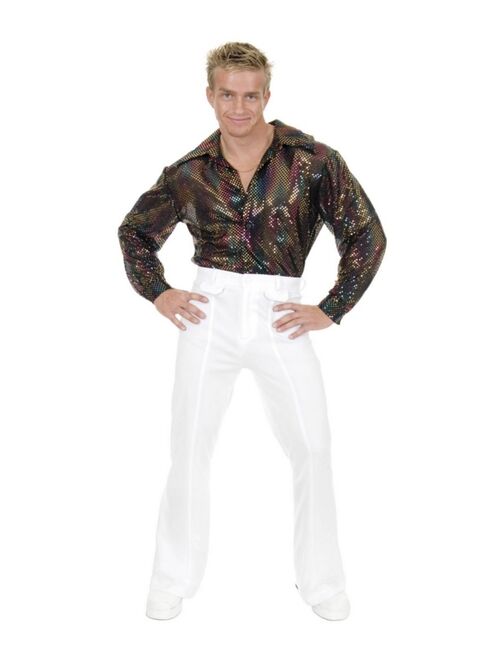 BuySeason Men's Glitter Disco Shirt Costume