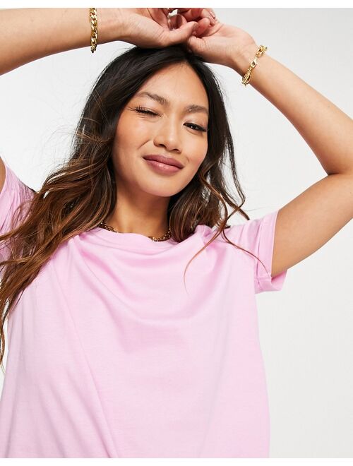 Vero Moda organic cotton T-shirt in pink