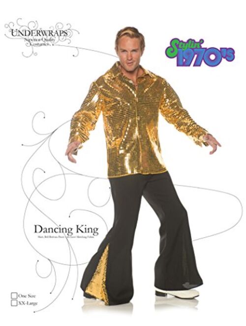 UNDERWRAPS mens 1970s Disco Costume Set - Dancing King