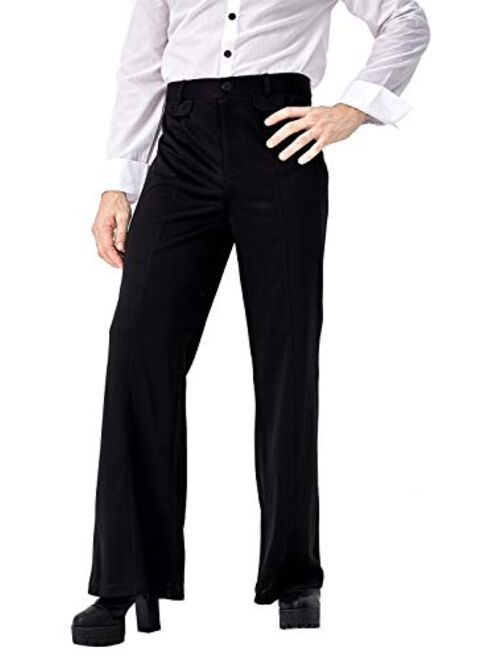 Ya-cos Men's Disco Pant Retro 70's Disco Pants Trousers Bell Bottoms