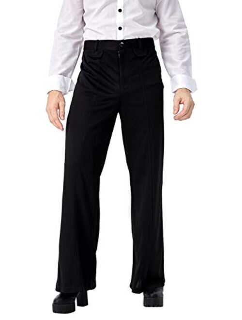 Ya-cos Men's Disco Pant Retro 70's Disco Pants Trousers Bell Bottoms