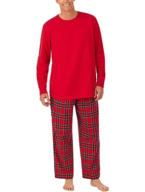 Lanz of Salzburg Knit Top w/ Flannel Pants Pajama Set