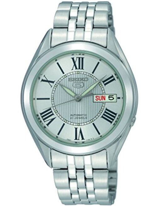 Seiko Men's SNKL29 Stainless Steel Analog with White Dial Watch