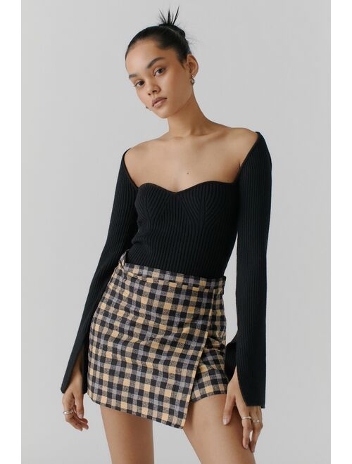 Motel Wrap Mini Skirt