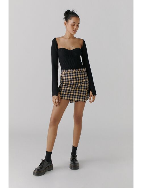 Motel Wrap Mini Skirt