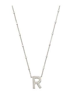 Letter R Pendant Necklace