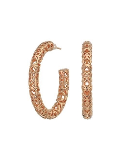 Maggie 1.5" Hoop Earrings for Women, Fashion Jewelry