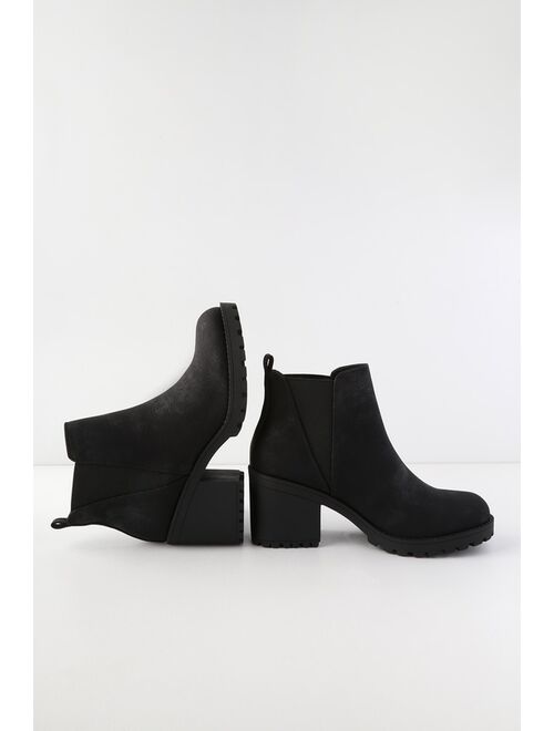 Dirty Laundry Lisbon Black High Heel Ankle Booties