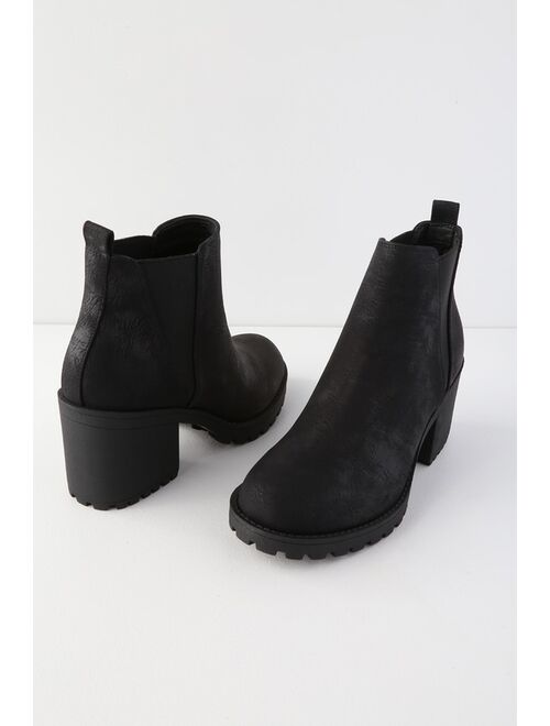 Dirty Laundry Lisbon Black High Heel Ankle Booties