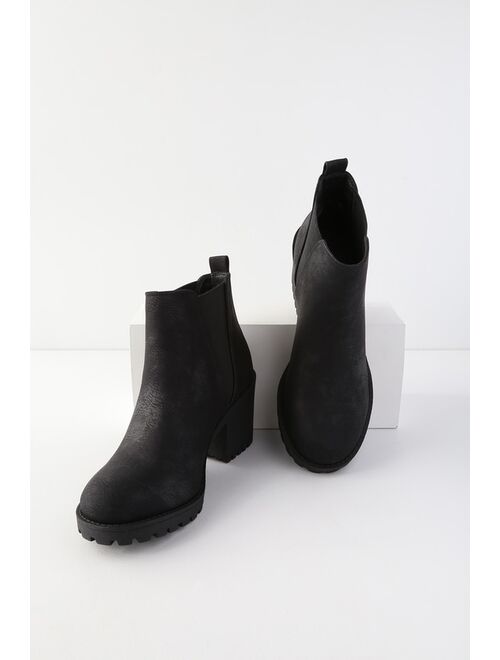 Dirty Laundry Lisbon Black High Heel Ankle Booties