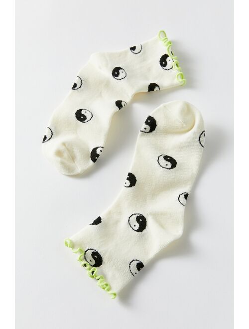 Urban outfitters Icon Lettuce Edge Crew Sock