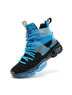 JMFCHI FASHION Kids Basketball Shoes Boys Outdoor Sneakers Girls Indoor Training Shoes High-top Boy Sports Shoes Durable Non-Slip Kid Running Shoe