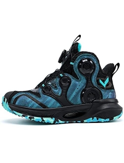 JMFCHI FASHION Kids Basketball Shoes Boys Outdoor Sneakers Girls Indoor Training Shoes High-top Boy Sports Shoes Durable Non-Slip Kid Running Shoe