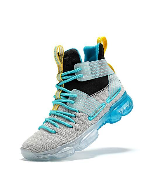 JMFCHI FASHION Kids Basketball Shoes Boys Outdoor Sneakers Girls Indoor Training Shoes High-top Boy Sports Shoes Durable Non-Slip Kid Running Shoe