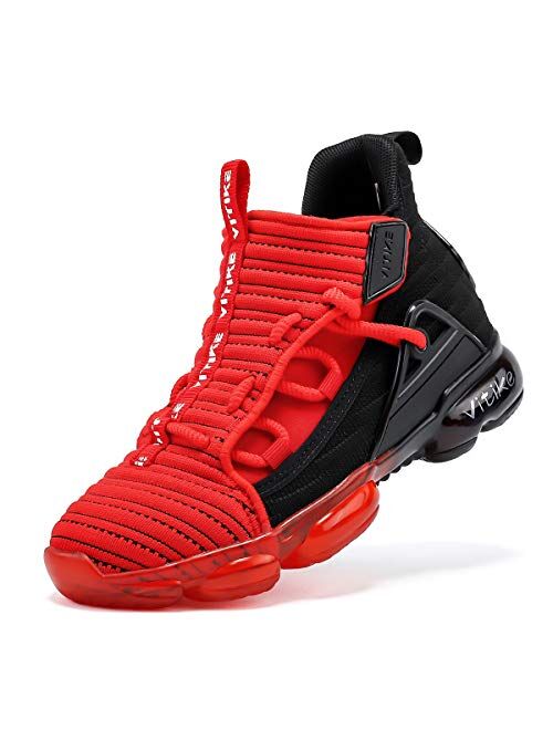 JMFCHI FASHION Kids Basketball Shoes Boys Outdoor Sneakers Girls Indoor Training Shoes High-top Boy Sports Shoes Durable Non-Slip Kid Running Shoe