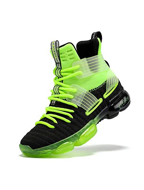 JMFCHI FASHION Kids Basketball Shoes Boys Outdoor Sneakers Girls Indoor Training Shoes High-top Boy Sports Shoes Durable Non-Slip Kid Running Shoe