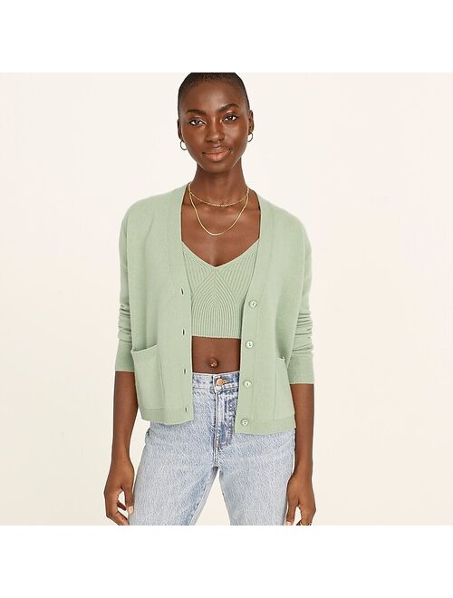 J.Crew Cashmere patch-pocket cardigan sweater