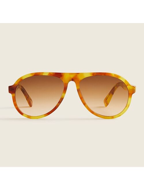 J.Crew Acetate  aviator sunglasses in tortoise shell