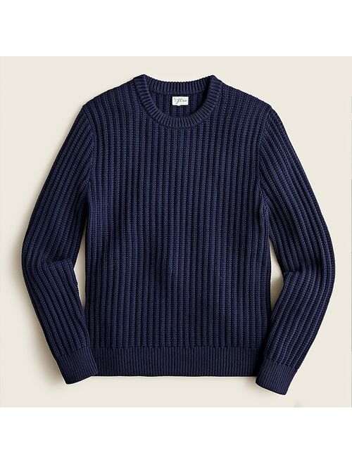 J.Crew Textured cotton crewneck sweater