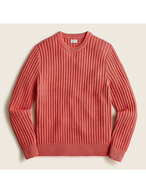 J.Crew Textured cotton crewneck sweater