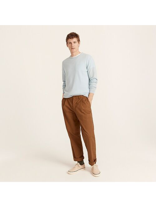 J.Crew Classic Relaxed-fit pleated chino pant