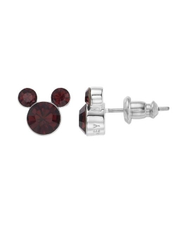 s Mickey Mouse Birthstone Crystal Stud Earrings