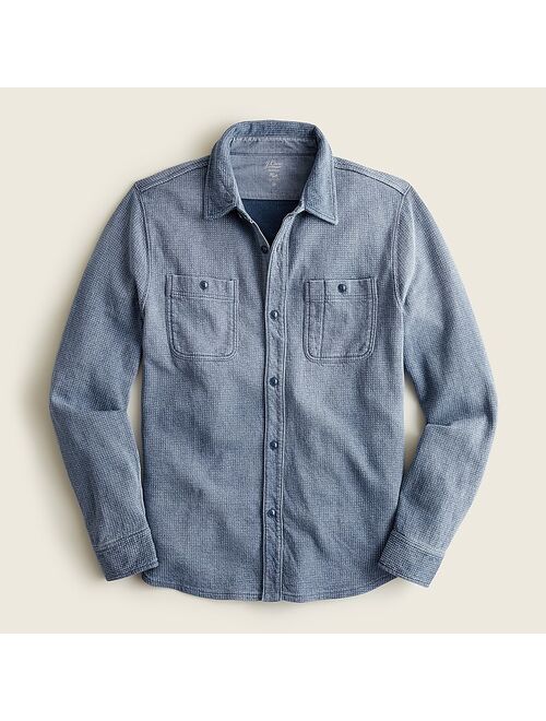 J.Crew Heavyweight indigo-dyed jersey workshirt