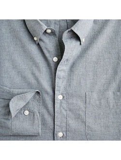 Secret Wash organic cotton poplin shirt in heather