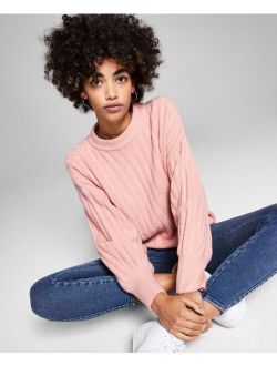 Wide-Rib Drop-Shoulder Sweater