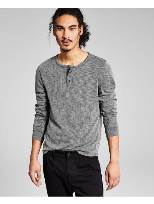 And Now This Men's Heathered Henley