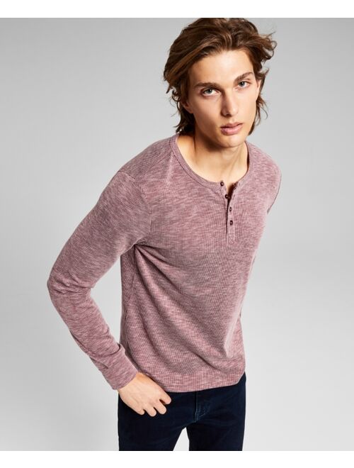 And Now This Men's Heathered Henley