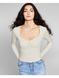 Women's Seam-Detail Corset Top